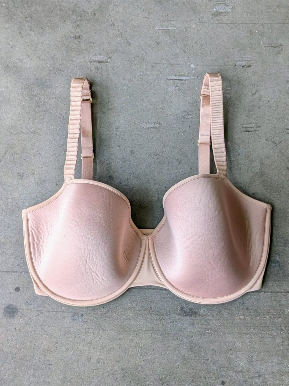 Thirdlove 24/7 Classic T-Shirt Bra in Taupe Microfiber Underwire size 32G